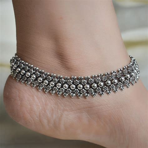 amazon anklets silver|latest anklet designs in silver.